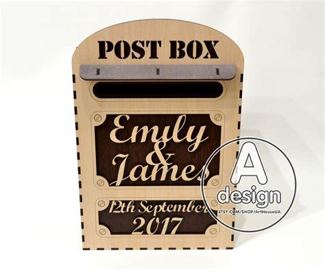 Wedding Card Box Laser Cut Vector Wedding Post Box Laser Cut | Etsy