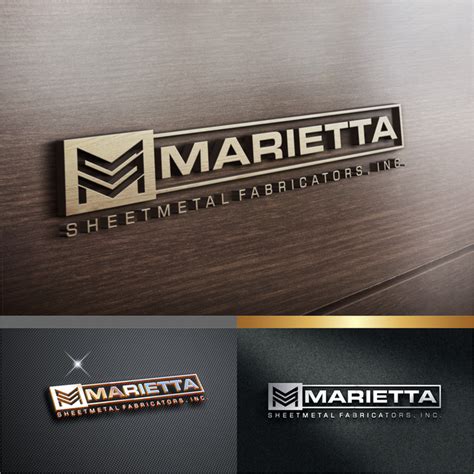 Heavy metal logo for a sheetmetal shop by Waldjinah | Logo wall, Logo design, Metallic logo