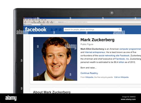 Facebook Profile Mark Zuckerberg