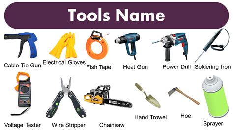 Tools Name List: Tools Names And Images GrammarVocab, 58% OFF