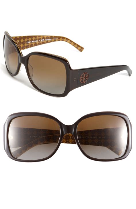 Tory Burch Polarized Square Sunglasses | Nordstrom