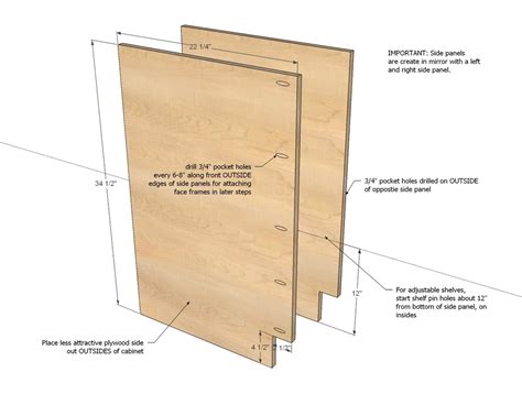 Base cabinet plans ~ Bench Wood