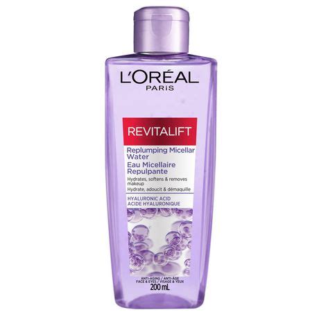 L'Oreal Paris Revitalift Replumping Micellar Water Face Wash Cleanser and Make Up Remover with ...