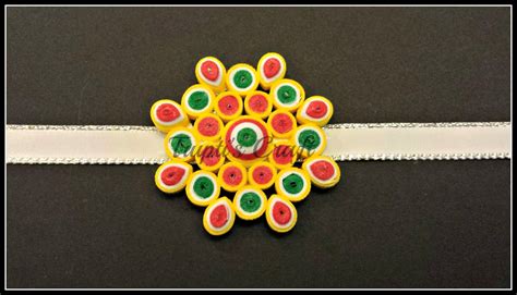 Trupti's Craft: Paper Quilling Rakhi Tutorial