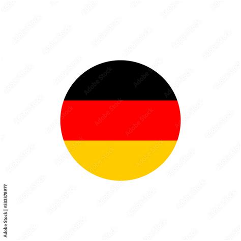 Germany flag icon set. National german flag, circle, square logo in png ...