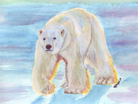 Polar Bear Painting by Erin Hayes