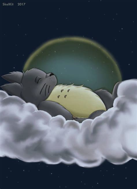 Sleeping Totoro by SkelKit | Totoro, Totoro art, Studio ghibli art