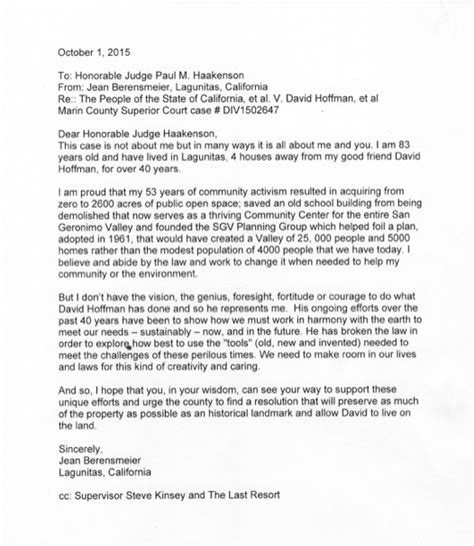 More Letters of Support – THE LAST RESORT – Lagunitas