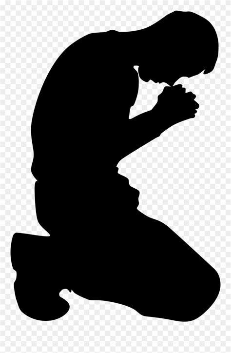 Shaow Clipart Prayer - Man Praying Silhouette Png Transparent Png (#152019) - PinClipart