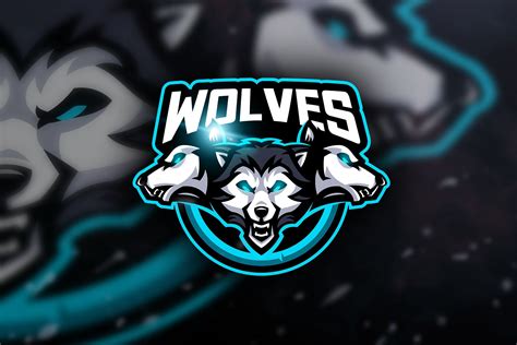 Wolves - Mascot & Esport Logo | Mascot, Game logo design, Logo design