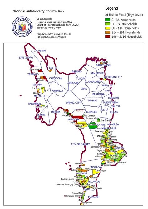 Leyte households (flood risk areas) #YolandaPH