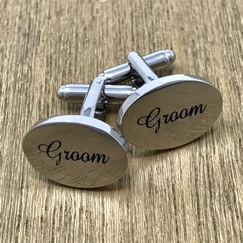 Groomsmen Cufflinks Groomsmen Gifts Engraved Cuff Links | Etsy