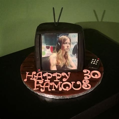 TV celebrity | Cake designs birthday, Cake, Birthday cake