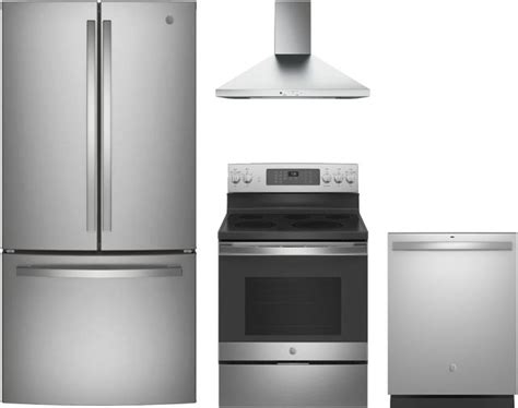 GE® 4 Piece Stainless Steel Kitchen Package | Dick Van Dyke Appliance World | Springfield ...