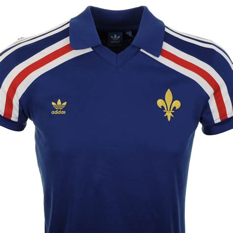 adidas Felt Originals France Retro Football Jersey in Blue for Men - Lyst