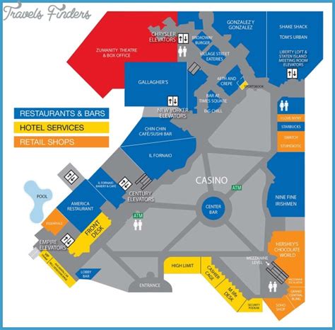 New York casino map - TravelsFinders.Com