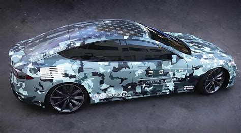 Tesla honored veterans on Memorial Day with custom wrapped Model S