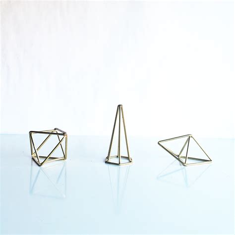 Gold Geometric Shapes — Otis + Pearl Partywares