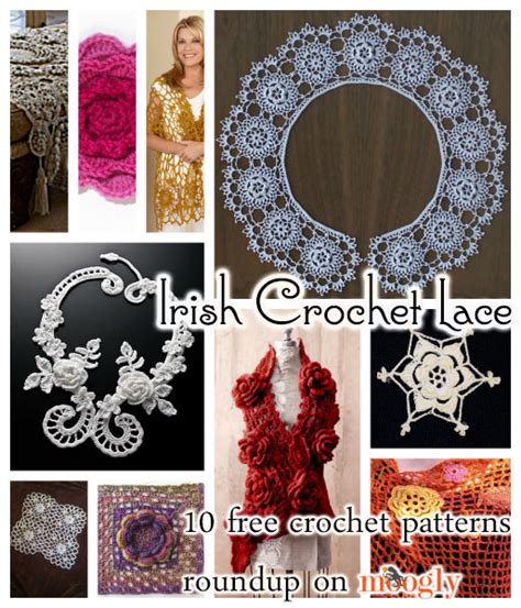 Beautiful and Inspiring Irish Crochet Lace: 10 Free Patterns - moogly