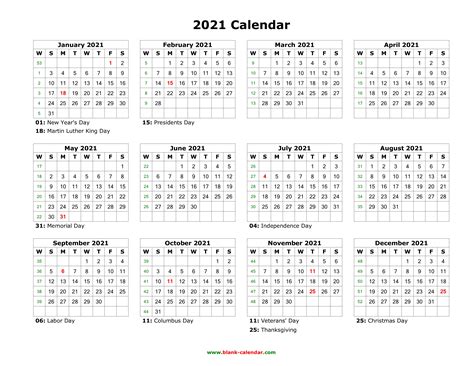 Free Editable Weekly 2021 Calendar / 2021 Editable Yearly Calendar Templates In MS Word, Excel ...