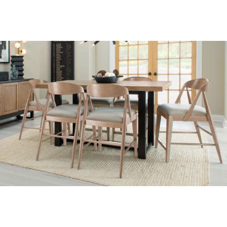 Legacy Classic Duo Duo 0520 0520-920+6x945 Transitional 7-Piece Counter Height Dining Set ...