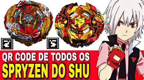 QR CODES DE TODOS OS SPRYZEN DO SHU KURENAI