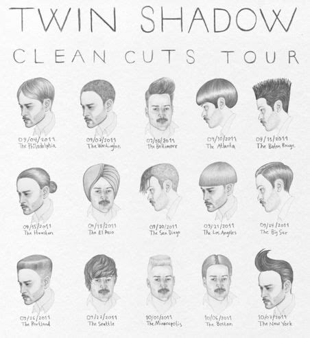 Twin Shadow Announce Haircut Tour | Men hairstyle names, Hairstyle ...