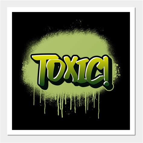 Toxic Graffiti Art Print