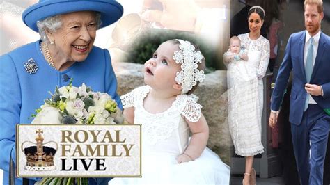 LIVE Royal christening: Queen Elizabeth can't take her eyes off Lilibet Diana - YouTube