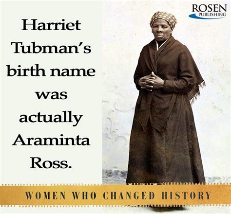 She changed her first name to "Harriet" to honor her mother and her last name after she married ...