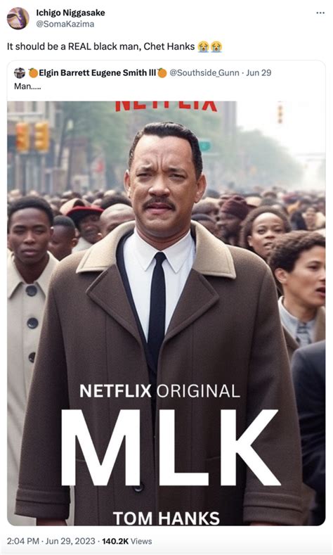 Tom Hanks as MLK Netflix Original | Know Your Meme