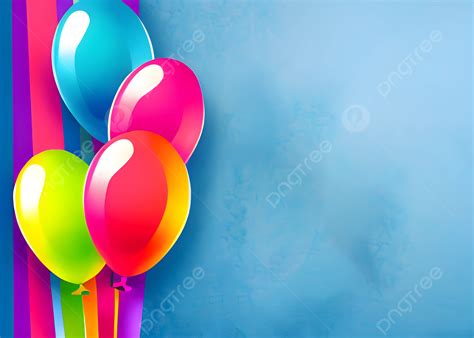 Background For Happy Birthday Banner Design With Many Colorful Bubbles ...