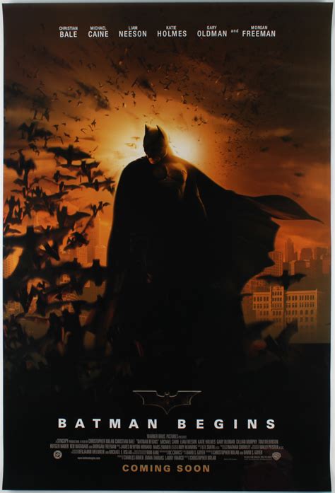 "Batman Begins" 27x40 Teaser Movie Poster | Pristine Auction