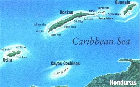 Roatan Honduras Map