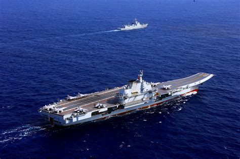 Chinese Navy Aircraft Carrier Liaoning-16 in recent Exercise from West Pacific - April 2018 ...