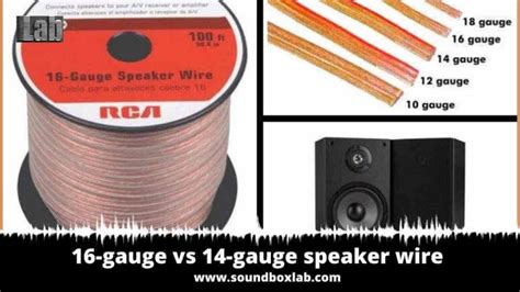 16-gauge vs 14-gauge speaker wire