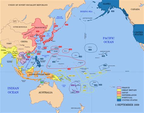 World War 2 In The Pacific Region Map ~ AFP CV