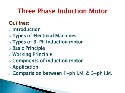 Applications Of 3 Phase Induction Motor Ppt | Webmotor.org