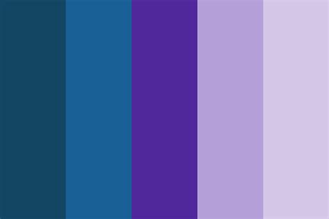 shades of blue and purple Color Palette