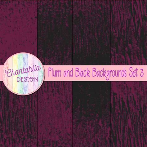 Free Plum and Black Digital Paper Backgrounds