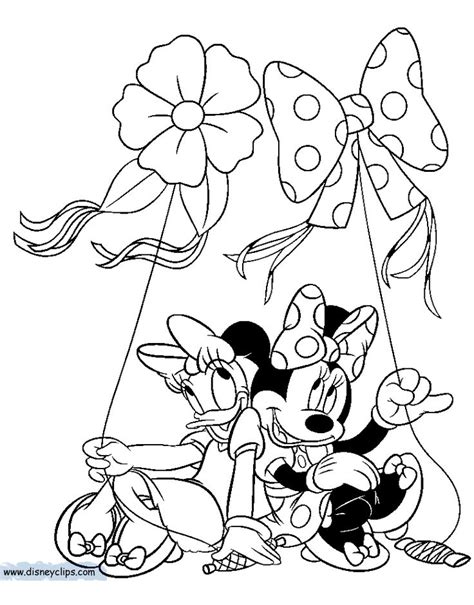 Minnie Mouse And Daisy Coloring Pages | Disney coloring pages, Coloring ...