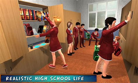 High School Girl Simulator Game, Virtual Life School Adventure Games 3D ...