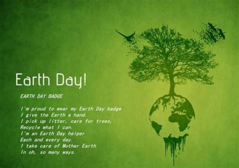 Earth Day Quotes earth day earth day badge I’m proud to wear my earth ...