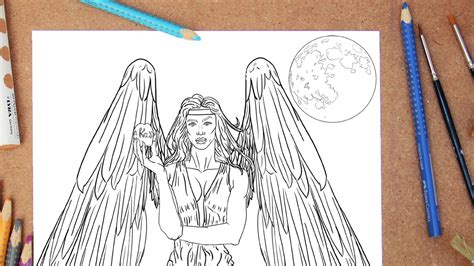 ERIS COLORING PAGE Printable Colouring Adults Children Lineart Stress Relief Greek Goddess ...