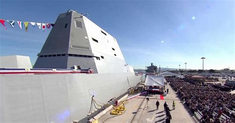 U.S. Navy Commissioned Zumwalt-class destroyer USS Michael Monsoor ...