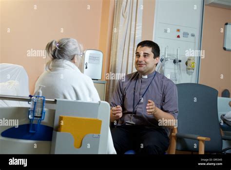 Chaplain on hospital visit Stock Photo - Alamy