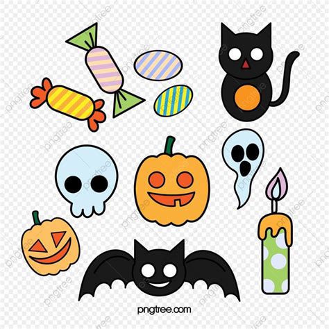 Small Halloween Clipart Hd PNG, Halloween Minimalist Decorative Small Elements, Halloween ...