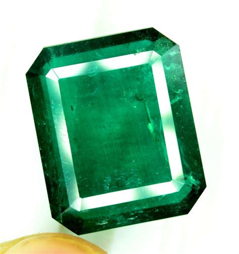 Certified 10.52 AAA Grade Emerald Cut Zambian Emerald