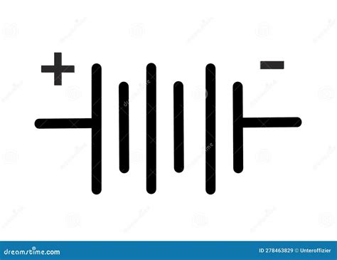 The Electrical Symbol of a 3 Cell Battery Against a White Backdrop ...