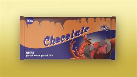 Modern Packaging Design For Chocolate Free Template – GraphicsFamily